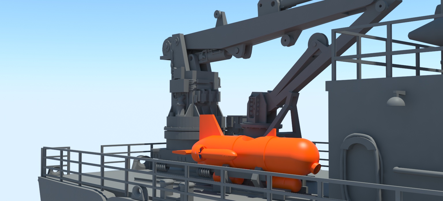 Minenjagdboot Bordkran – Bild 3